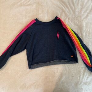 Aviator nation cropped sweatshirt